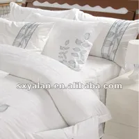 ผ้าฝ้าย100% โรงแรมหรูผ้าปูเตียง Sateen/ผ้าปูที่นอน