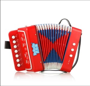 Children 7 key 2 bass concertina musical instrument accordion for sale