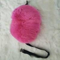 Sac banane pour femmes, sacoche à boules, en fourrure de renard, peluche, ceinture, à la mode, 2019