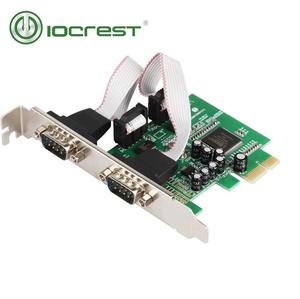 شريحة MCS9922CV، بطاقة تحكم PCI-e بمنفذين تسلسليين (RS-232) من نوع DB-9 - Product Image 1