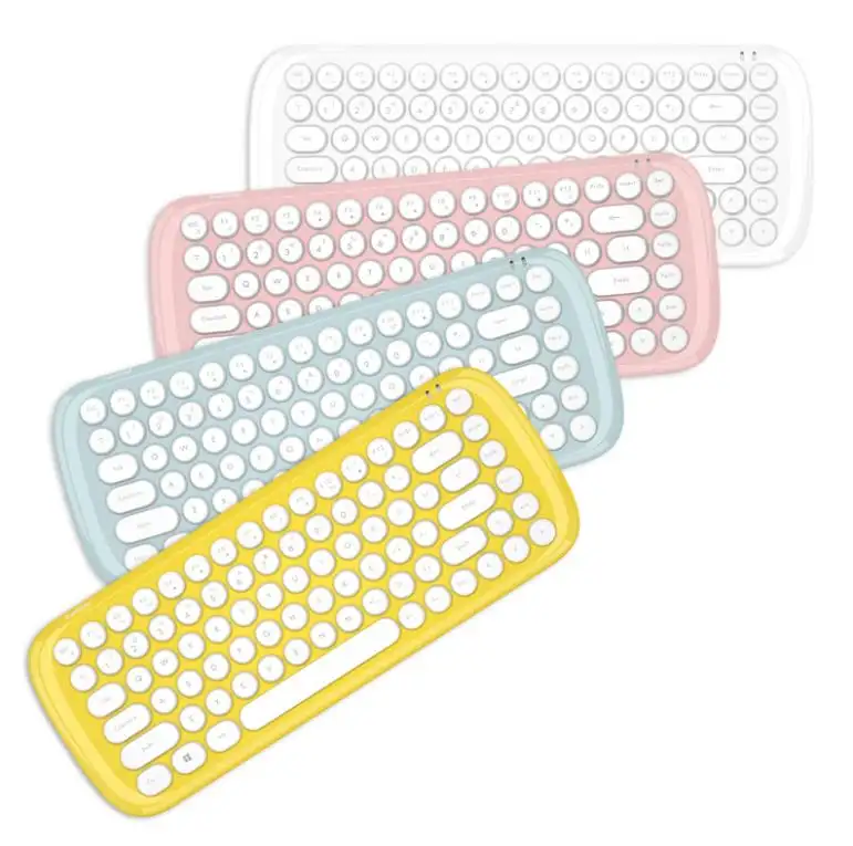 Популярные наборы круглых клавиш, умная энергосберегающая беспроводная клавиатура и мышь 2,4 ГГц