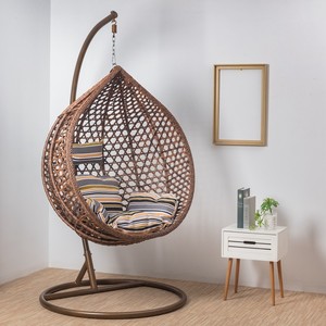 Balançoires en rotin et métal en forme de poire <span class=keywords><strong>pour</strong></span> l'extérieur, <span class=keywords><strong>pour</strong></span> adultes, balançoire de jardin en forme de goutte d'eau, Inde - Product Image 5
