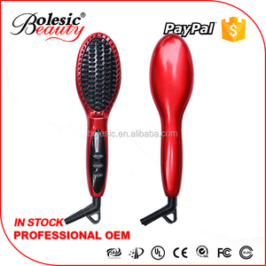 En céramique Défrisage Brosse Cheveux LCD affichage simplement lisseur brosse électrique cheveux peigne - Product Image 4