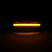 Lentille de fumée dynamique/séquentielle LED marqueur latéral clignotant pour Audi A4 S4 B6 B7 A6 C5 A8 D3