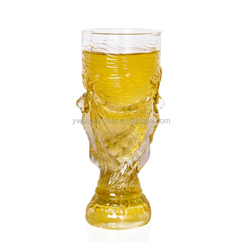 350ml Beer Stein Creative Bar Set Trophy Shape World Football Cup Beer Glass