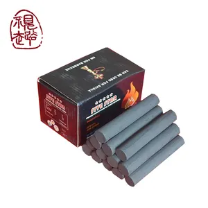 No smoke coconut shell cylinder charcoal briquettes