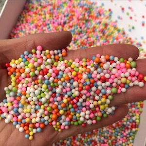 Boules <span class=keywords><strong>de</strong></span> mousse artisanales en polystyrène 0.079-0.12 pouces (2-3mm) 0.24-0.315 pouces (6-8mm) perles en mousse-parfaites pour le bricolage Slime, l'artisanat pour enfants - Product Image 6