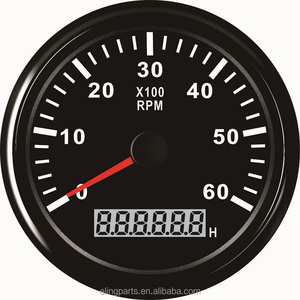 85mm Moteur Tachymètre <span class=keywords><strong>RPM</strong></span> COMPTE-TOURS 0-6000 <span class=keywords><strong>RPM</strong></span> Avec LED Compteur Horaire De Voiture Camion Bateau Hors-Bord 12 V/24 V - Product Image 3