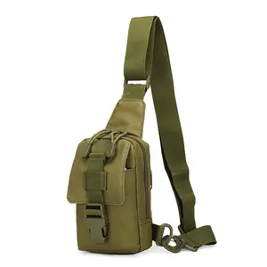 Outdoor Camouflage Range EDC Molle Sling Backpack Fishing Sport Daypack Shoulder One Strap Small Backpack for Camping, Hiking