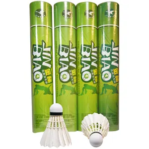 Volants de <span class=keywords><strong>badminton</strong></span> en plumes d'oie en gros, entraînement, avec une grande stabilité et durabilité pour les sports en intérieur et en extérieur - Product Image 1