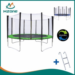 Mzone <span class=keywords><strong>Trampoline</strong></span> Ø <span class=keywords><strong>305</strong></span> CM, <span class=keywords><strong>filet</strong></span> de sécurité, échelle, bâche de protection, kit d'ancrage et <span class=keywords><strong>filet</strong></span> de rangement <span class=keywords><strong>pour</strong></span> chaussures - Product Image 1