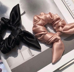 100% <strong>Silk</strong> Hair <strong>Headband</strong> with Elastic Ribbon Custom Size and Color <strong>Silk</strong> Scrunchies - Product Image 4