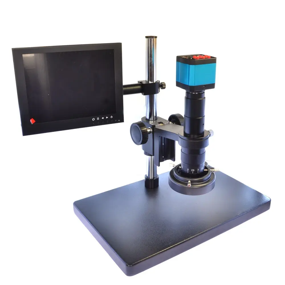 Microscope vidéo industriel numérique USB 14mp, 2 pièces, + grand support universel