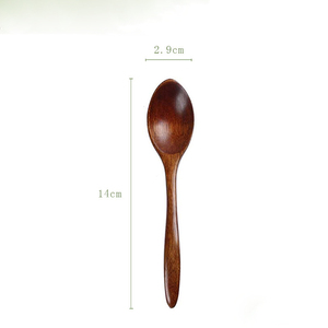 Custom LOGO Printed Mini Honey Wooden Spoon Kitchen Cooking Teaspoon Condiment Utensil Coffee Spoon Kids Ice Cream <strong>Tableware</strong> - Product Image 6