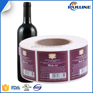 Estándar personalizado etiqueta de vino botellas de vino de tamaño etiqueta - Product Image 5