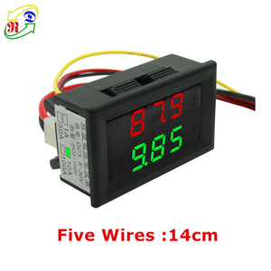 Rd 0.28 hiển thị kép 100V/10A kỹ thuật số Ampe kế và Vôn kế led màu đỏ màu xanh lá cây/Màu xanh xe điện áp hiện tại Meter - Product Image 3