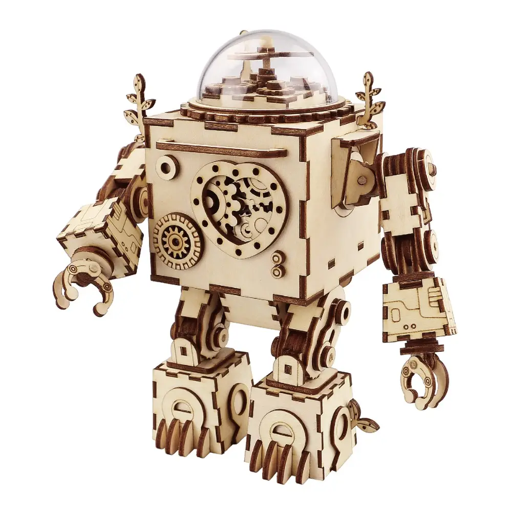 Robotime Rokr Other Kids Educational Toys AM601 Factory Orpheus DIY Music Box Laser Cut 3D Wooden Puzzle