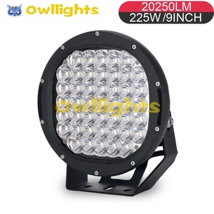 Projecteur LED 225w 12v 24v 32v Dc, Cache-objectif 9 pouces 10 pouces Feux de conduite LED Projecteur de chasse, Lumière de plongé<span class=keywords><strong>e</strong></span> LED IP68 225 watts - Product Image 2