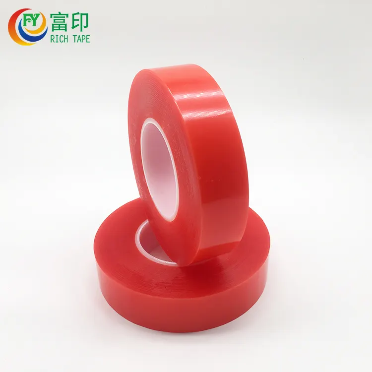 Tesa Equivalent 4965 Waterproof Pressure Sensitive Adhesive PET Tape for Permanent Sticking with Banner Metal Plastic