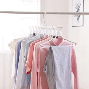 Kunststoff faltbare wonder magie kleiderbügel Platzsparende kleiderbügel für tücher
