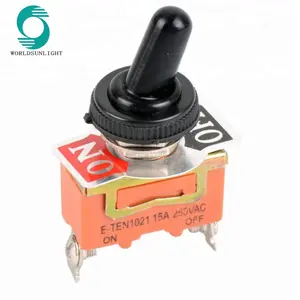 KN3(C)-101(AA) E-TEN1021 20A ON-OFF SPST waterproof orange toggle switch