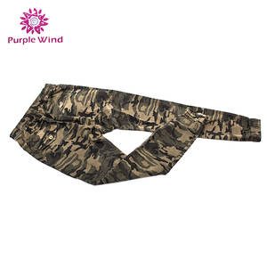 2017 hombres gris claro CAMO elástico cintura y dobladillo pantalones vaqueros con bolsillo de carga - Product Image 5