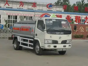 DongFeng 3000 litros tanque de aceite, 3000l móvil camiones tanque de combustible