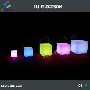 安いledライトアッププラスチック子供キューブチェア - Product Image 4