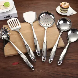 6 adet mutfak gadget pişirme paslanmaz çelik mutfak aletleri seti