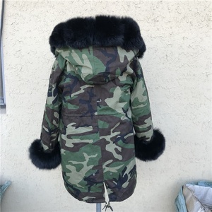 Parka avec col en fourrure de <span class=keywords><strong>renard</strong></span>, meilleure mode pour femme, - Product Image 5