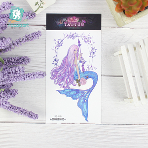 Tatuaggi Temporanei Grandi a Tema <span class=keywords><strong>Sirena</strong></span> per Donne e Ragazze, Adesivi per Tatuaggi Finti Realistici per Corpo, Braccia, Schiena e Gambe - Product Image 4