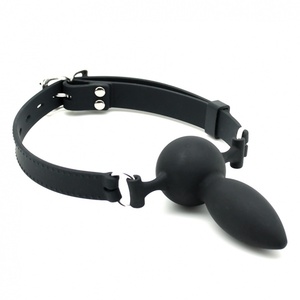 <span class=keywords><strong>Consolador</strong></span> Arnés de Fijación <span class=keywords><strong>oral</strong></span> Correa negra en juguetes sexuales Consoladores de doble extremo de silicona para mujeres - Product Image 1