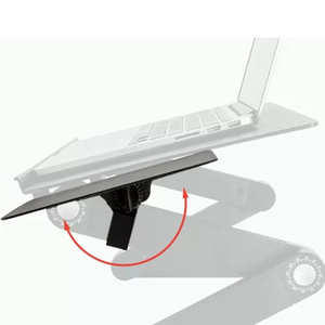 Portátil ajustable de aluminio de escritorio del ordenador portátil/de ventilación/w/CPU ventiladores y Extra grande Mouse Pad lado montaje - Product Image 3