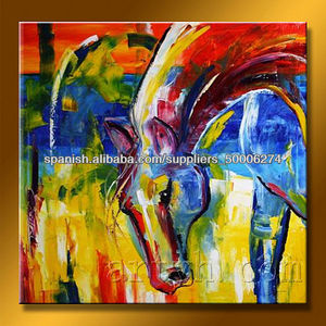 pintado <span class=keywords><strong>a</strong></span> mano conjunto tradicional de acrílico pintura de caballos - Product Image 1