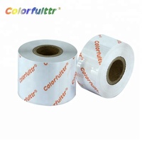 Cinta de Resina Lavable Blanca de 40 mm * 300 m Compatible con Oki para Impresoras de Códigos de Barras y Etiquetas, Impresión por Transferencia Térmica