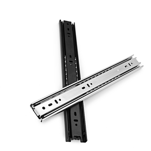 Sistema de rieles deslizantes ocultos de 45 mm de extensión total para cajones, rieles ajustables para muebles de cajones de madera pesada - Product Image 2