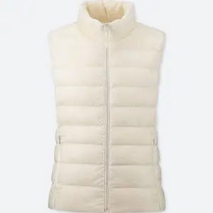 Phụ Nữ Không Tay Xuống Vest Xuống Puffer Vest Siêu Nhẹ Xuống Vest