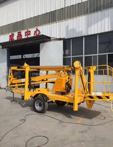 40 chân Khớp Nối Bùng Nổ Nâng trailer gắn towable thủy lực cherry picker cho bán