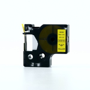 <span class=keywords><strong>Nastro</strong></span> per etichette PUTY <span class=keywords><strong>DYMO</strong></span> 40918 s0720730 Nero su Giallo Compatibile con LabelManager 3/8" x 23' - Product Image 1