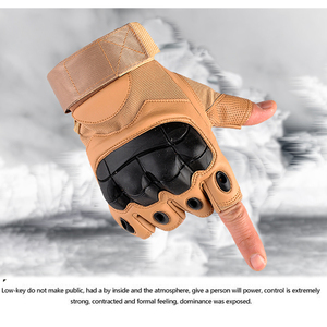 Black and brown leather <span class=keywords><strong>gloves</strong></span> <span class=keywords><strong>riot</strong></span> gear - Product Image 5