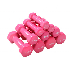 Neoprene vinyl 1kg 2kg 3kg 4kg <strong>5kg</strong> rubber coated hex <strong>dumbbell</strong> <strong>set</strong> eco-friendly for gym /home sport fitness weightlifting and exercise - Product Image 3