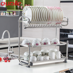 201 צלחת מתלה נירוסטה מייבש צלחת צלחת צלחת צלחת אחסון מדף אחסון מסעדות דינואר קיימא - Product Image 3