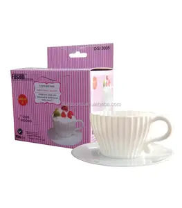 Bán Buôn Cấp Thực Phẩm Không Dính Tea Cup Cốc Cà Phê Silicone Cupcake Khuôn Silicone Cupcake Lót