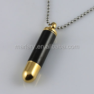 Conmemorativa de Recuerdo Encanto Joyería de Cremación de Mascotas Urna De Cenizas Cilindro <span class=keywords><strong>Batman</strong></span> Colgante, Collar de la Bala - Product Image 2