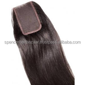 Lace Closures Made with Temple Hair with Part and Without Part in Chennai - Product Image 2