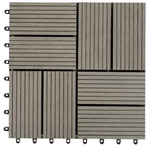 Premium Selectie Plastic Grid Wpc Hout Grijpende Klik Dek Tegels