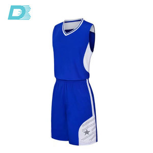Universidad personalizada última <span class=keywords><strong>camiseta</strong></span> de <span class=keywords><strong>baloncesto</strong></span> diseño uniforme Color azul - Product Image 3