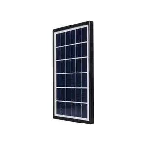 Painel solar de plástico com moldura, painel solar de plástico com 5v/6v/12v, carregador de celular, 3w/5w/10w