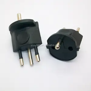 Elektrik fiş Tipi CE onaylı 3 pin yuvarlak pin İsviçre elektrik tak pro adaptör konnektör adaptörü - Product Image 1