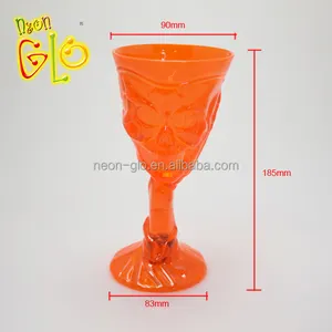 Хэллоуин новый продукт партии пользу светодиодное освещение Череп стеклянные чашки